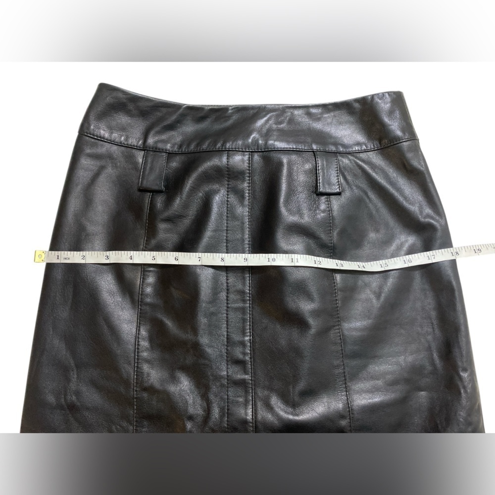 Danier - Vintage Italian leather midi length skirt - Picture 4 of 8